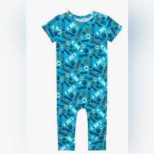 Posh Peanut Cole Romper- Skateboards